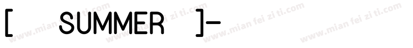 [临摹自SUMMER大大]字体转换